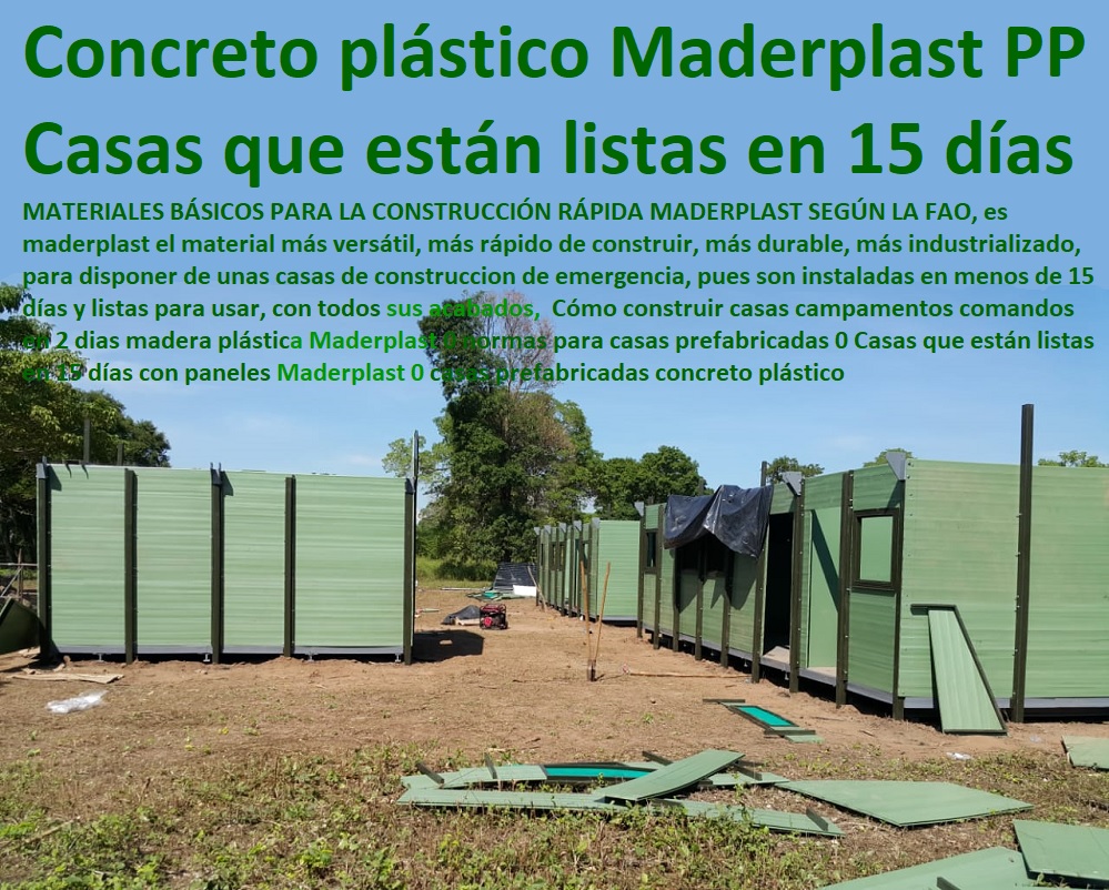 Cómo construir casas campamentos comandos en 2 dias madera plástica Maderplast 0 normas para casas prefabricadas 0 Casas que están listas en 15 días con paneles Maderplast 0 casas prefabricadas concreto plástico Maderplast pvc 0 Cómo construir casas campamentos comandos en 2 dias madera plástica Maderplast 0 normas para casas prefabricadas 0 Casas que están listas en 15 días con paneles Maderplast 0 casas prefabricadas concreto plástico Maderplast pvc 0